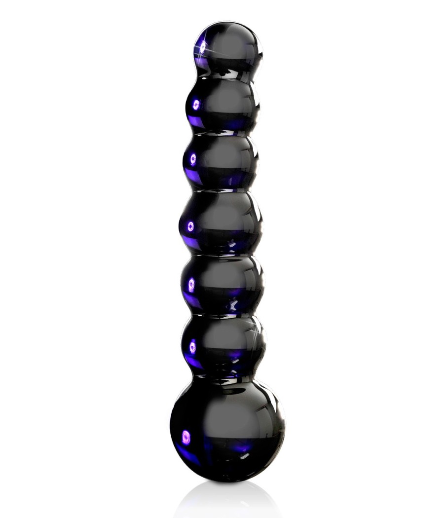 DILDO ANALE IN VETRO PIPEDREAM \"ICICLES NO. 51\" VIOLA