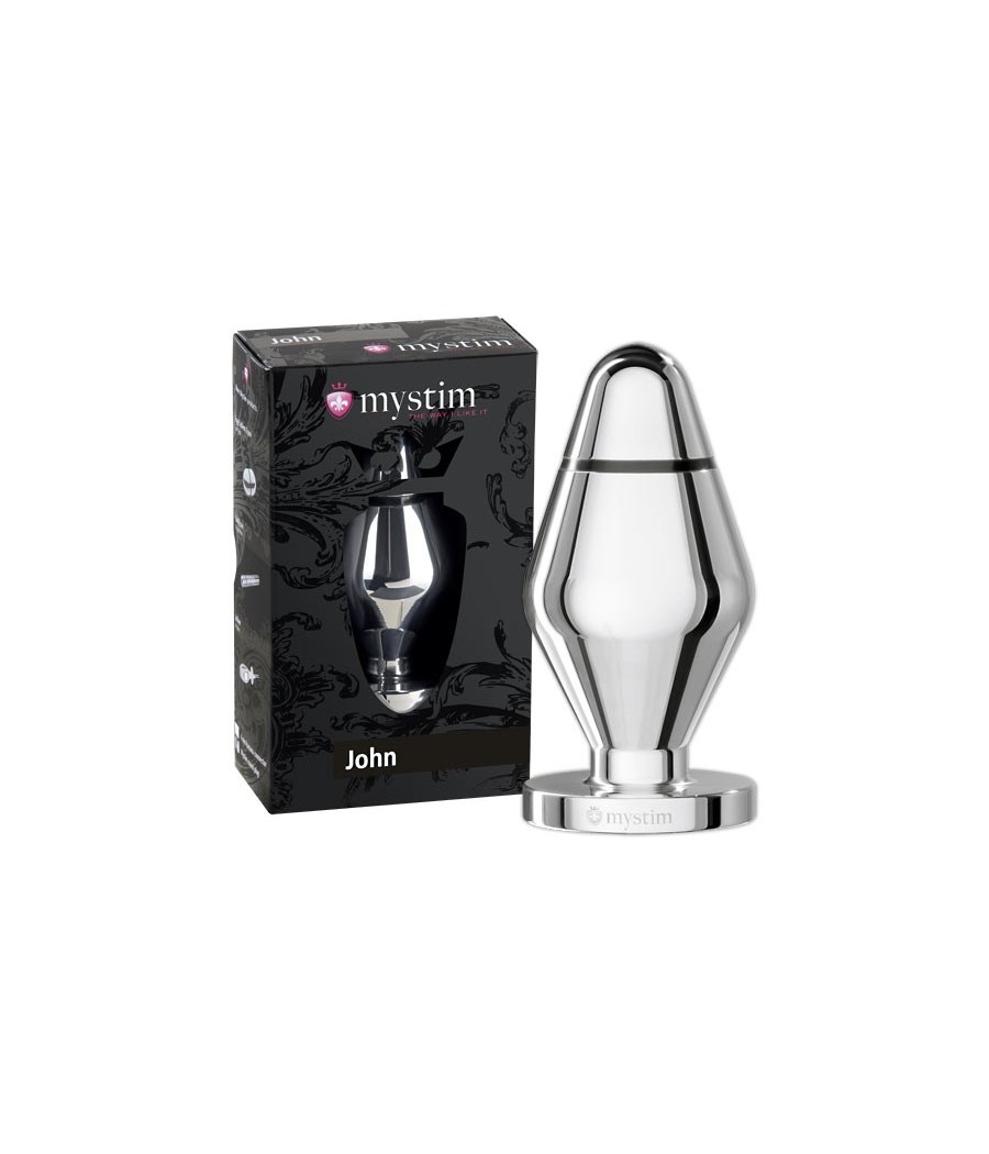 CUNEO ANALE IN ALLUMINIO PER STIMOLAZIONE ELETTRICA \"JOHN ANAL\"