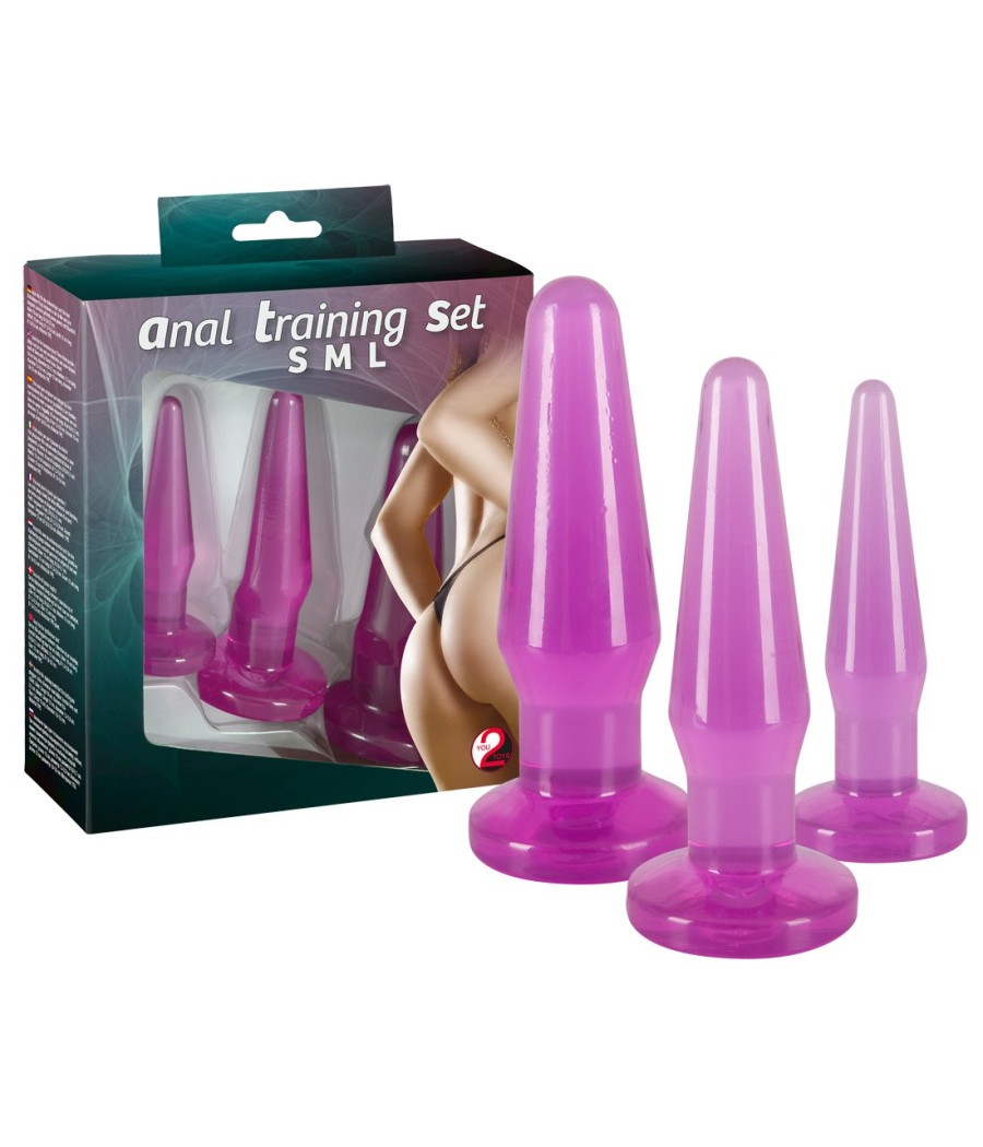 SET 3 CUNEI ANALI FLESSIBILI E GRANDEZZA DIFFERENTE "ANAL TRAINING SET"
