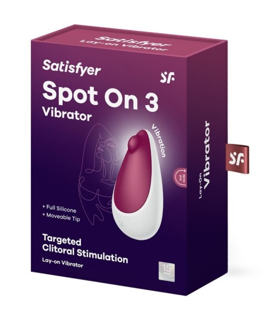 SATISFYER - SPOT ON 3 CLITORIS STIMULATOR BERRY