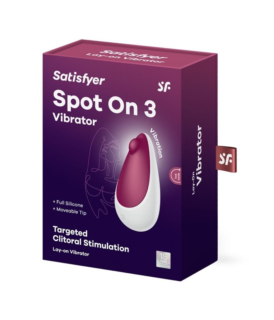 SATISFYER - SPOT ON 3 CLITORIS STIMULATOR BERRY