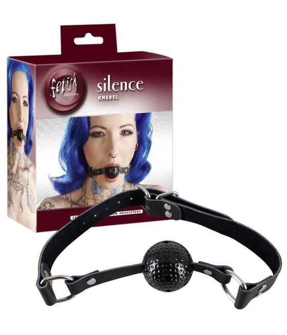 MORSO BALL GAG "SILENCE" NERO