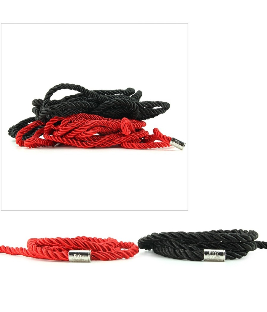 SET 2 CORDE PER BONDAGE E SHIBARI 50 SFUMATURE DI GRIGIO "TRATTIENIMI"