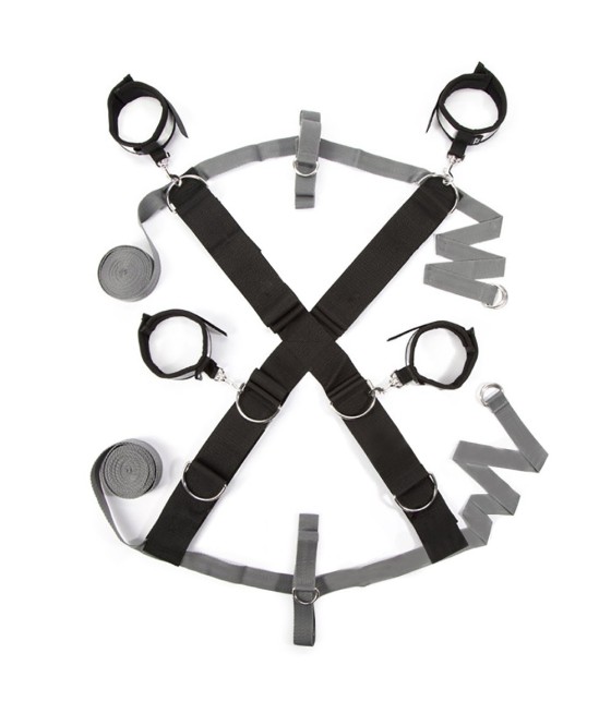 SET BDSM COSTRITTIVO 50 SFUMATURE DI GRIGIO "TIENI DURO"