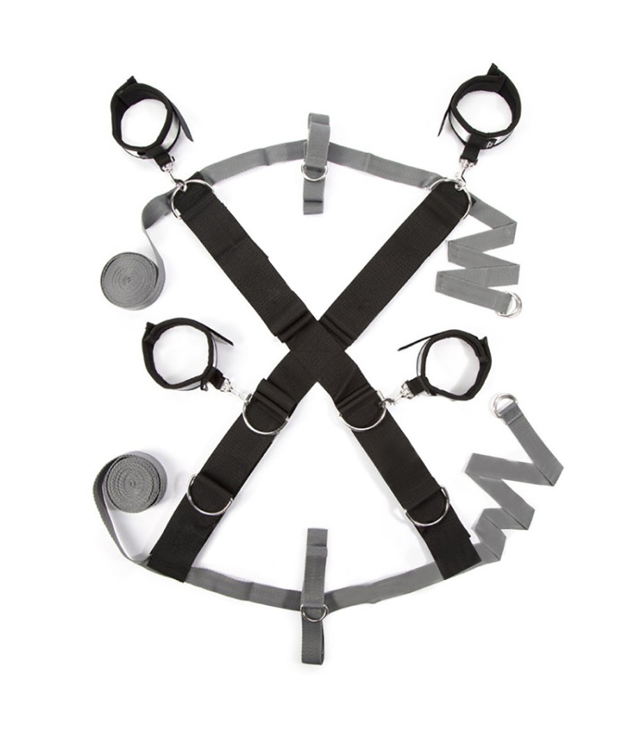 SET BDSM COSTRITTIVO 50 SFUMATURE DI GRIGIO "TIENI DURO"