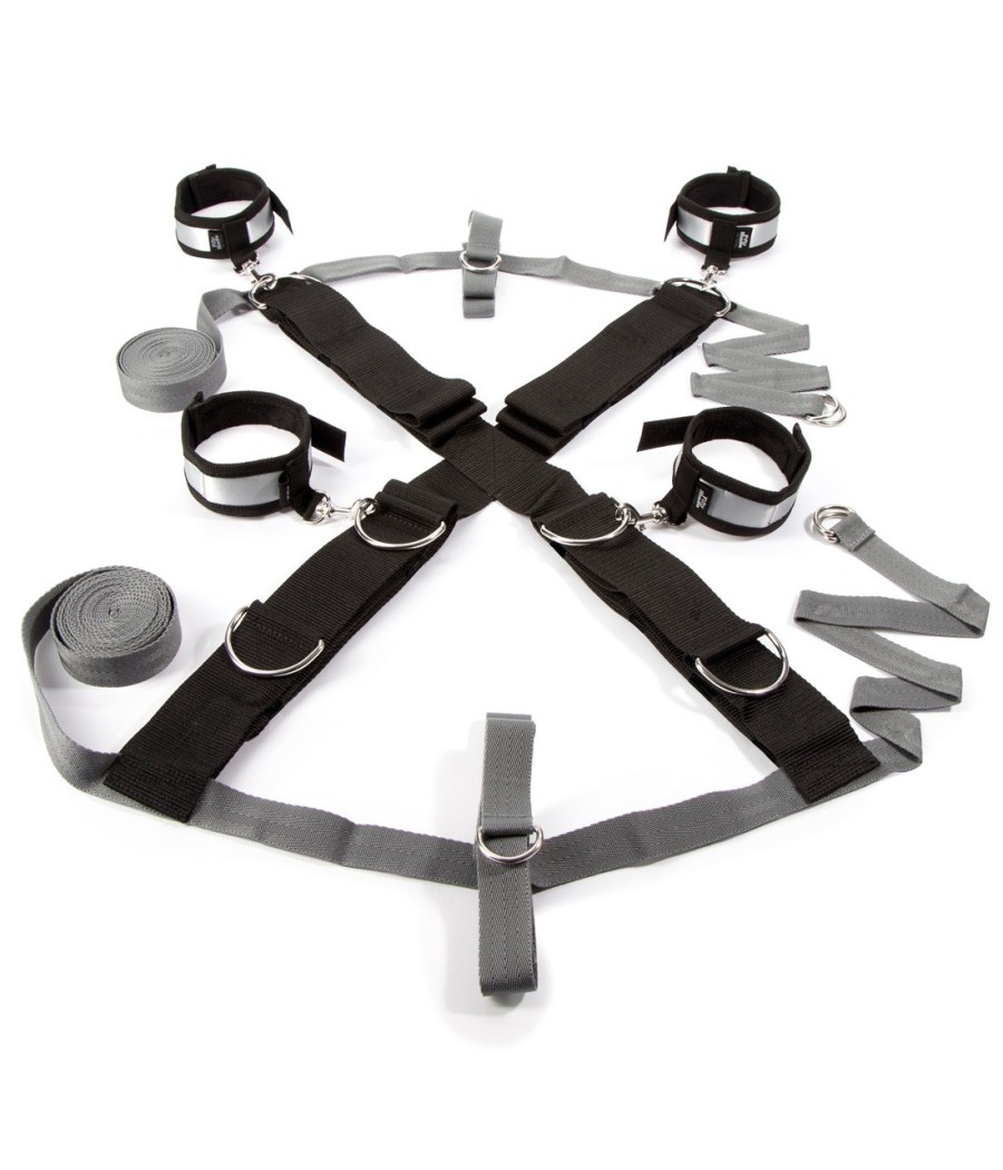 SET BDSM COSTRITTIVO 50 SFUMATURE DI GRIGIO "TIENI DURO"