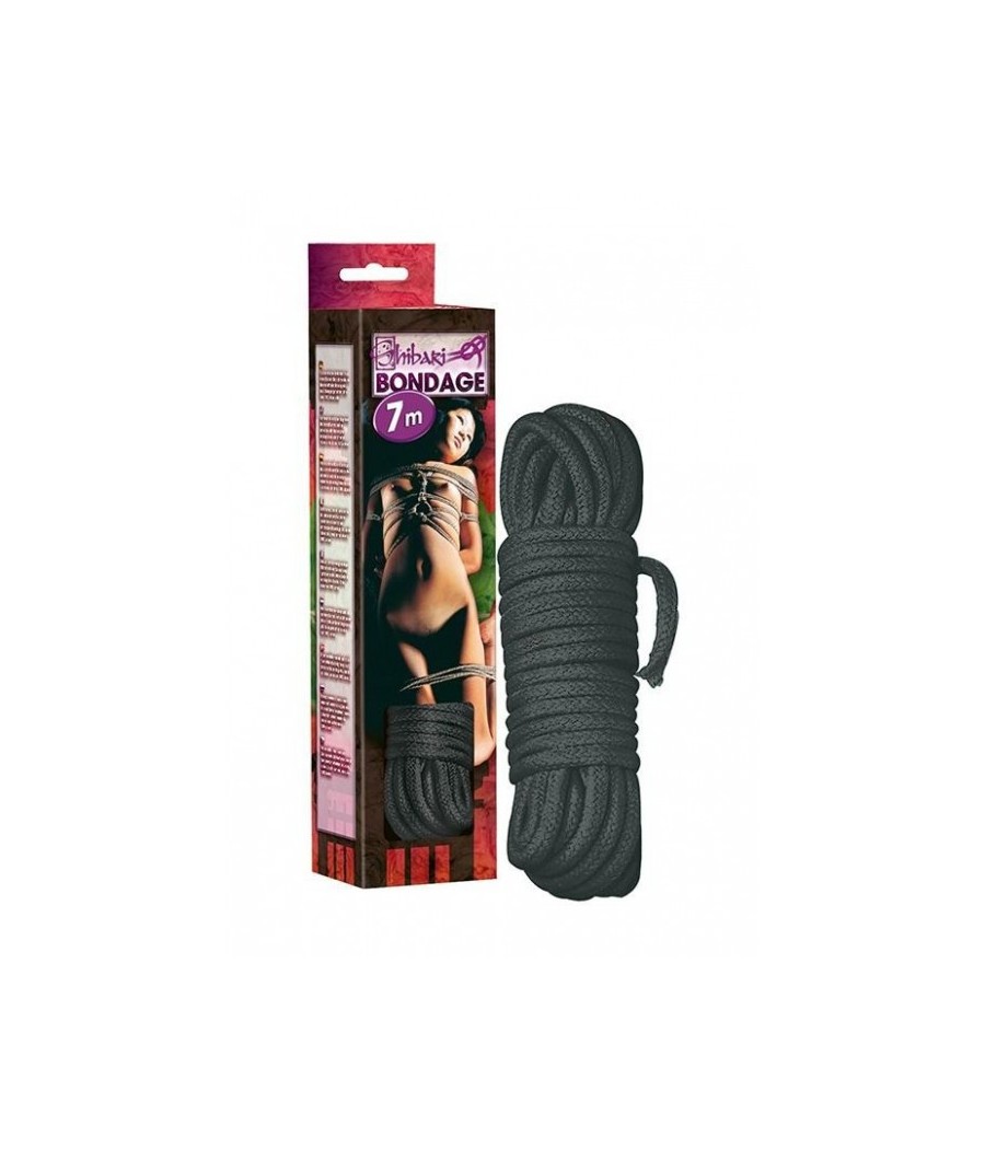 CORDA PER SHIBARI E BONDAGE - 7 METRI - COLORE NERO
