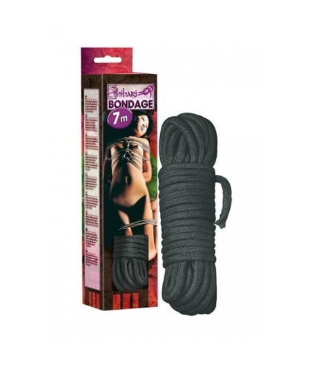 CORDA PER SHIBARI E BONDAGE - 7 METRI - COLORE NERO