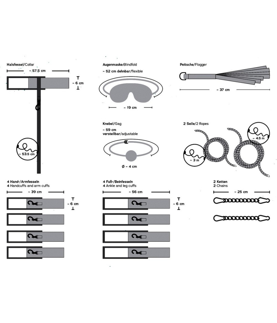 TAVOLO BONDAGE SET BDSM COSTRITTIVO "BONDAGE BOARD"