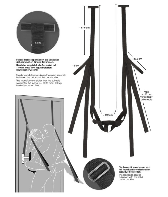 SET BDSM COSTRITTIVO "DOOR SWING" BAD KITTY