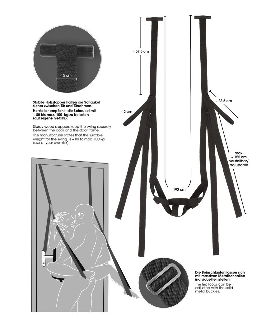 SET BDSM COSTRITTIVO "DOOR SWING" BAD KITTY
