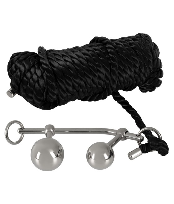 BONDAGE PLUGS CON CORDA - 10 METRI - COLORE NERO