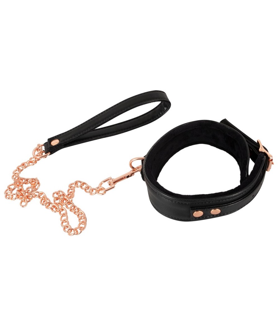 SET COLLARE GUINZAGLIO E CATENA BAD KITTY " COLLAR WITH LEASH"