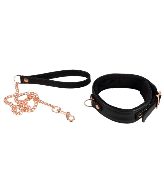 SET COLLARE GUINZAGLIO E CATENA BAD KITTY " COLLAR WITH LEASH"