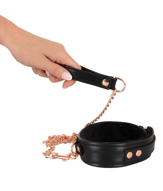 SET COLLARE GUINZAGLIO E CATENA BAD KITTY " COLLAR WITH LEASH"