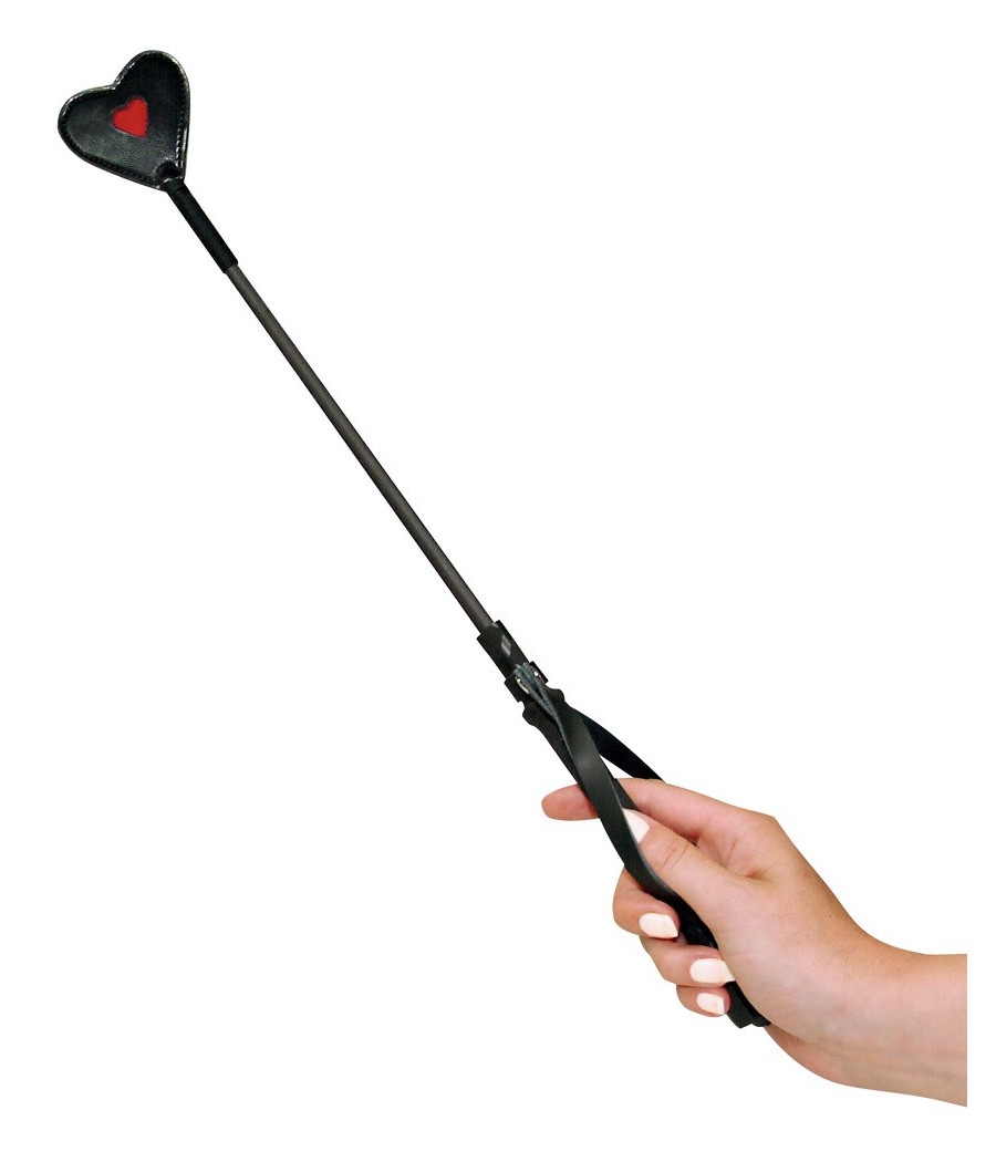 FRUSTINO A FORMA DI CUORE BAD KITTY NERO/ROSSO