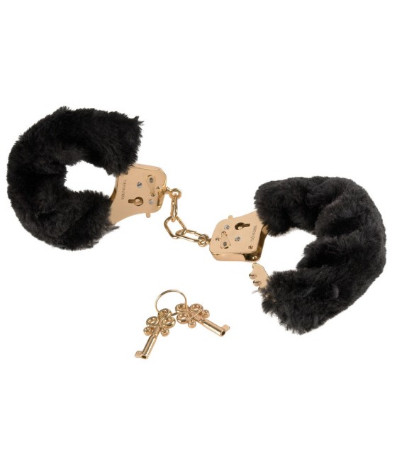 MANETTE IN METALLO DORATE IN PELUCHE "FETISH FANTASY GOLD"