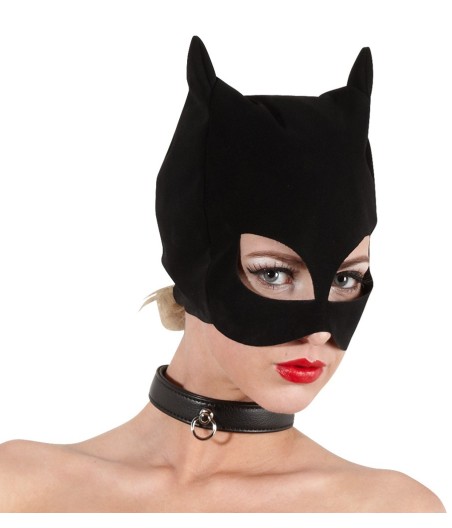 MASCHERA STILE NABUK BAD KITTY CATMASK NERO OPACO