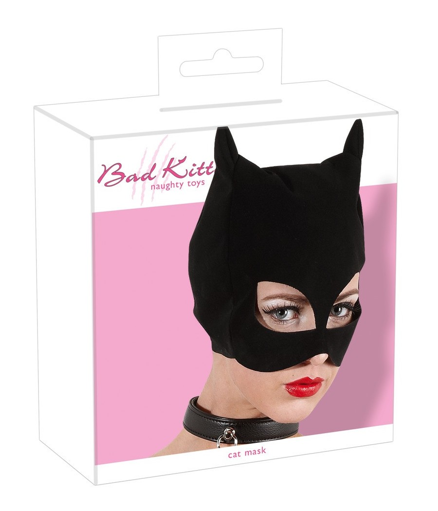 MASCHERA STILE NABUK BAD KITTY "CATMASK" NERO OPACO