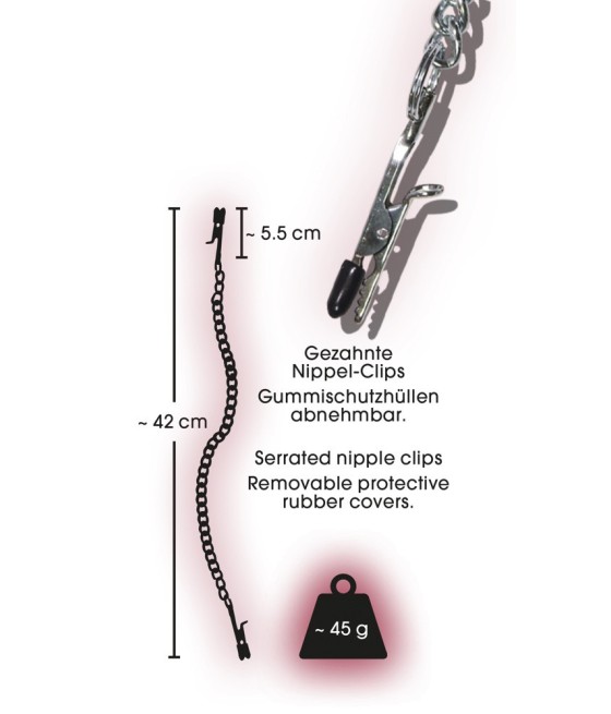 PINZE PER CAPEZZOLI CON CATENA