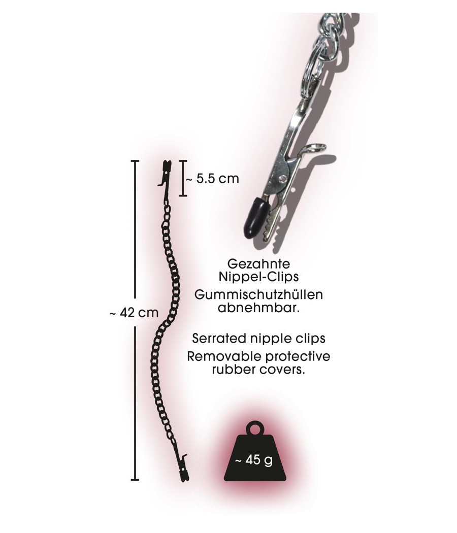 PINZE PER CAPEZZOLI CON CATENA