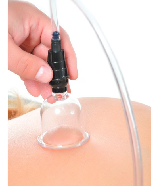 SET COPPETTAZIONE FETISH FANTASY CON POMPA A VUOTO - 6 COPPETTE DIVERSE MISURE