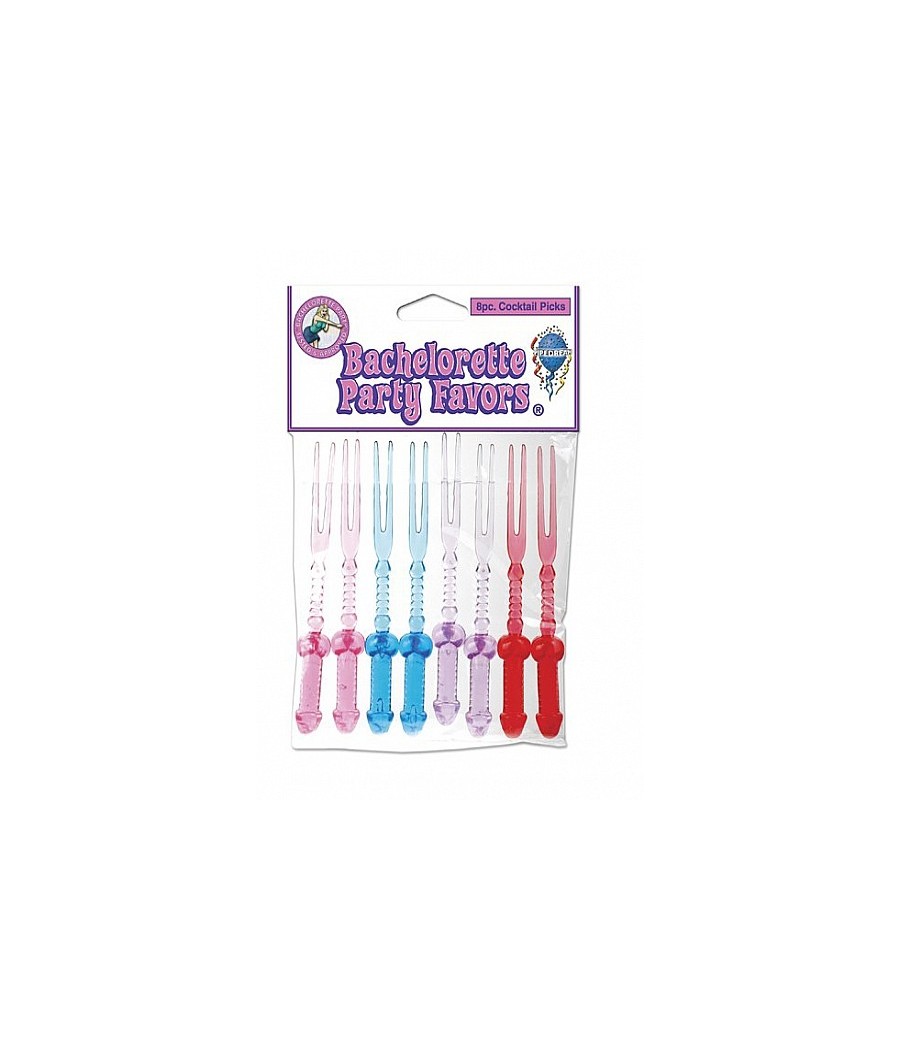 SET 8 FORCHETTE TRANSLUCIDE A FORMA DI PENE