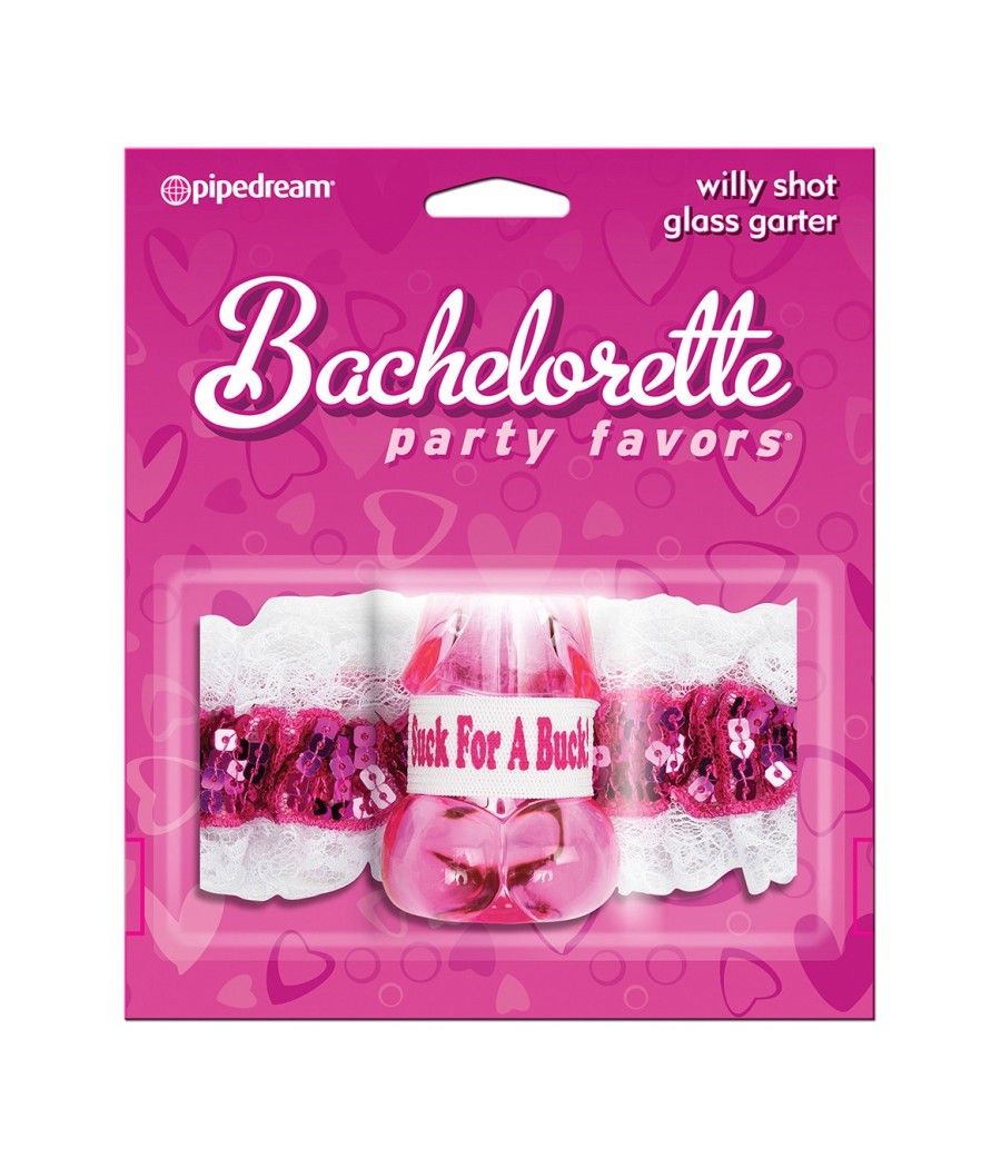 GIARRETTIERA IN PIZZO CON BICCHIERE SHORTINO ESTRAIBILE