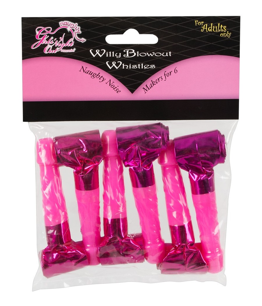 TROMBETTE FESTE "LINGUE DI SUOCERA" A FORMA DI PENE