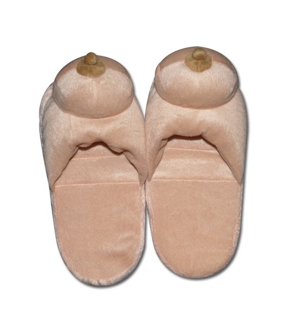 PANTOFOLE IN PELUCHE CON SENO