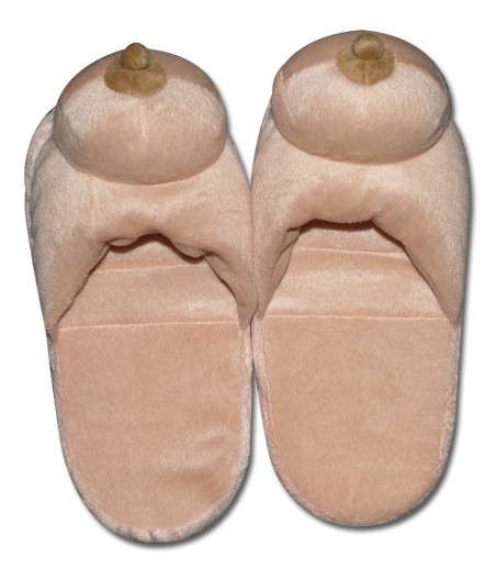 PANTOFOLE IN PELUCHE CON SENO