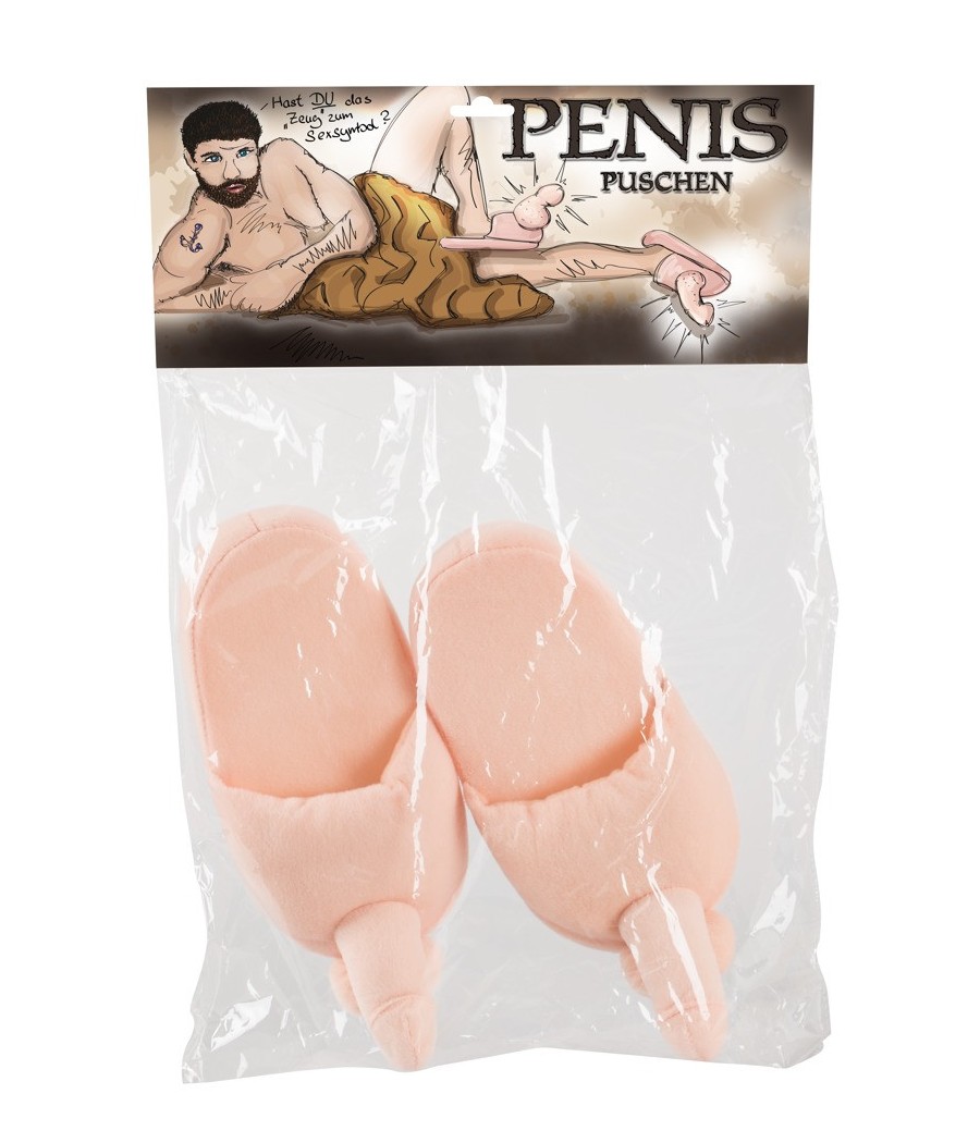 PANTOFOLE IN PELUCHE CON PENE