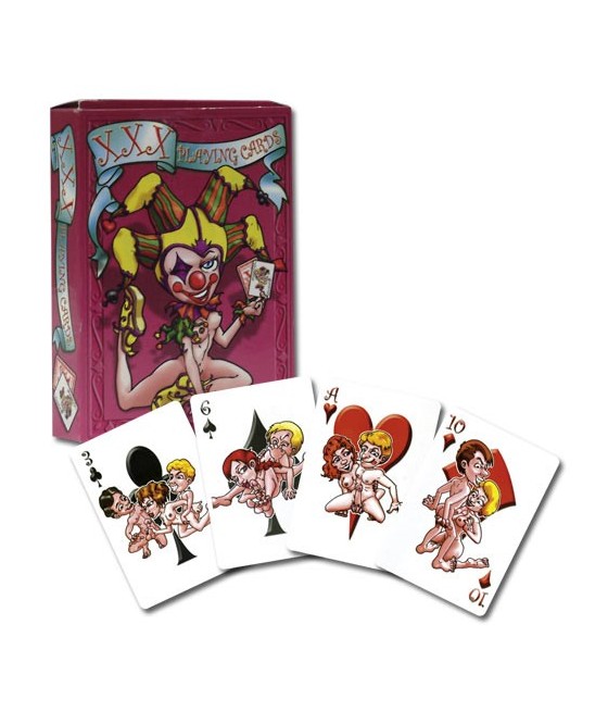 CARTE DA POKER CON STAMPE SEXY