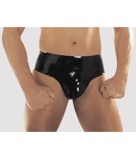 SLIP UOMO IN LATEX NERO