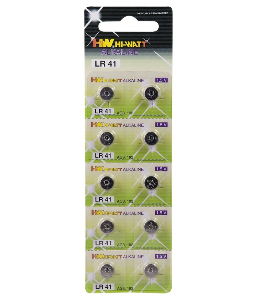 BLISTER 10 BATTERIE LR41