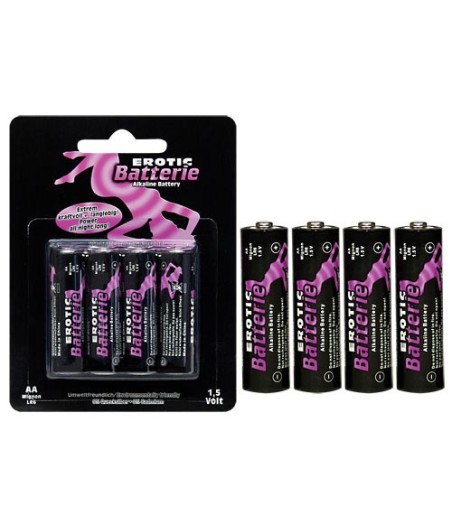 BLISTER 4 BATTERIE EROTIC STILO AA
