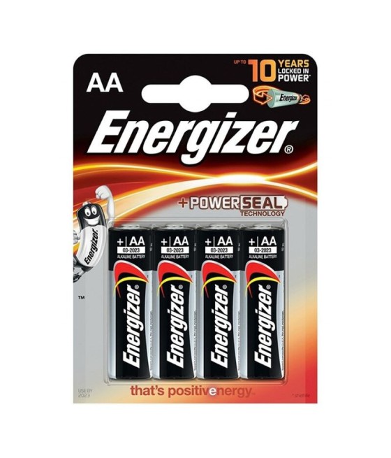 BLISTER 4 BATTERIE ENERGIZER ALKALINE POWER BATTERY AA LR6