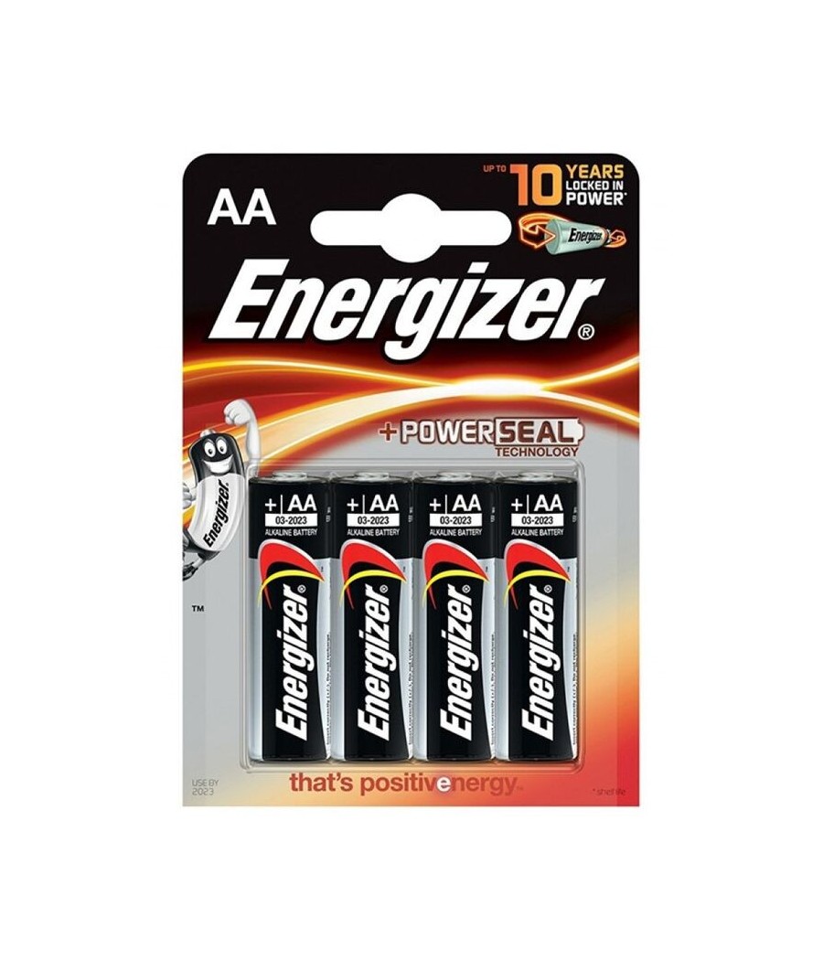 BLISTER 4 BATTERIE ENERGIZER ALKALINE POWER BATTERY AA LR6