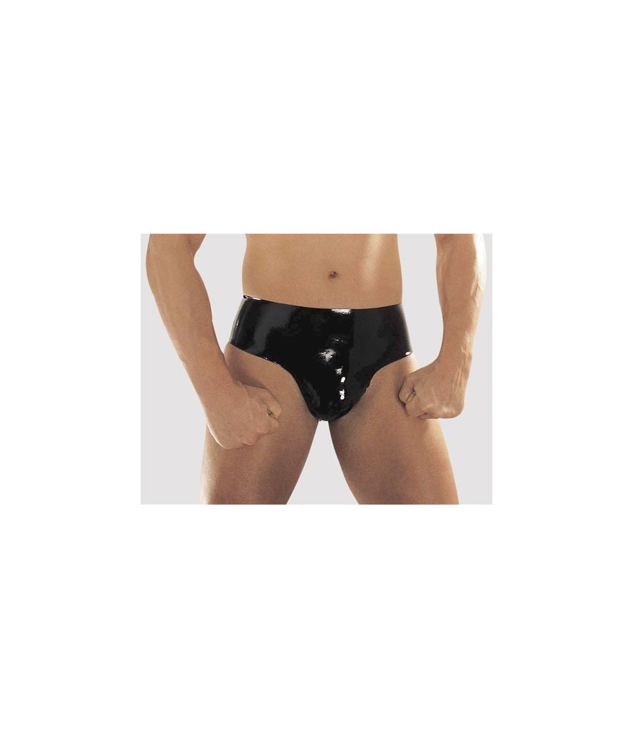 SLIP UOMO IN LATEX NERO