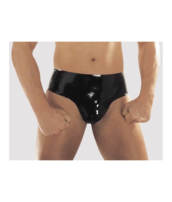 SLIP UOMO IN LATEX NERO