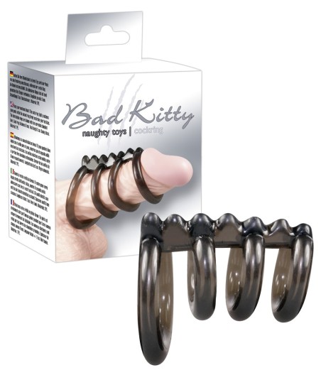CATENA 4 ANELLI FALLICI BAD KITTY NEW TPE