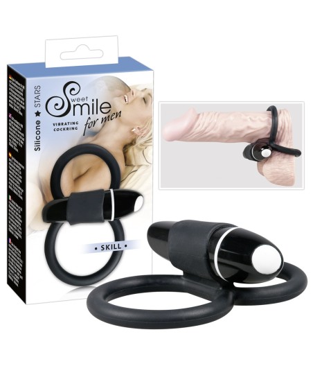 COLLARE E ANELLO FALLICO VIBRANTE SMILE COCK