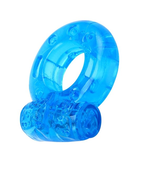 ANELLO FALLICO VIBRANTE RIUTILIZZABILE BLU