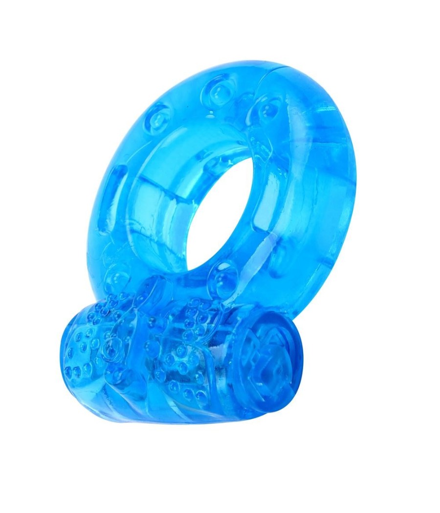 ANELLO FALLICO VIBRANTE RIUTILIZZABILE BLU