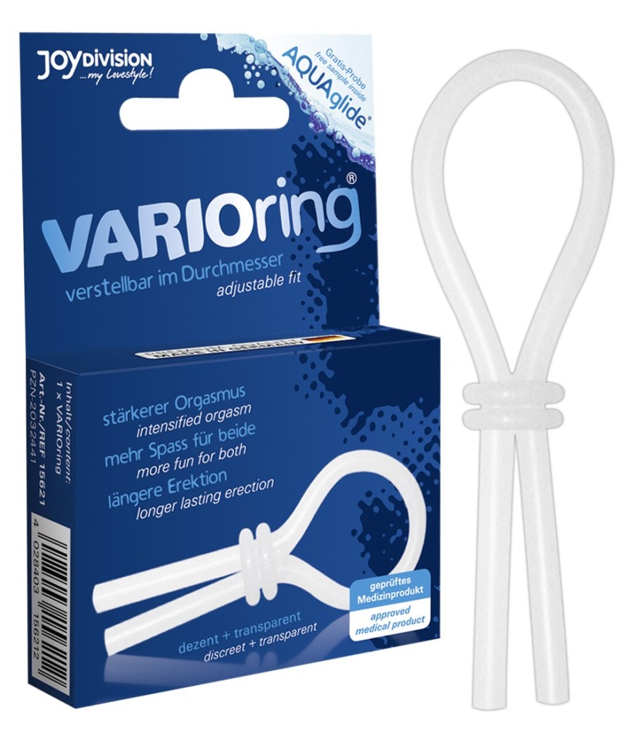 ANELLO FALLICO REGOLABILE PER AUMENTARE EREZIONE E RITARDANTE "VARIO RING"