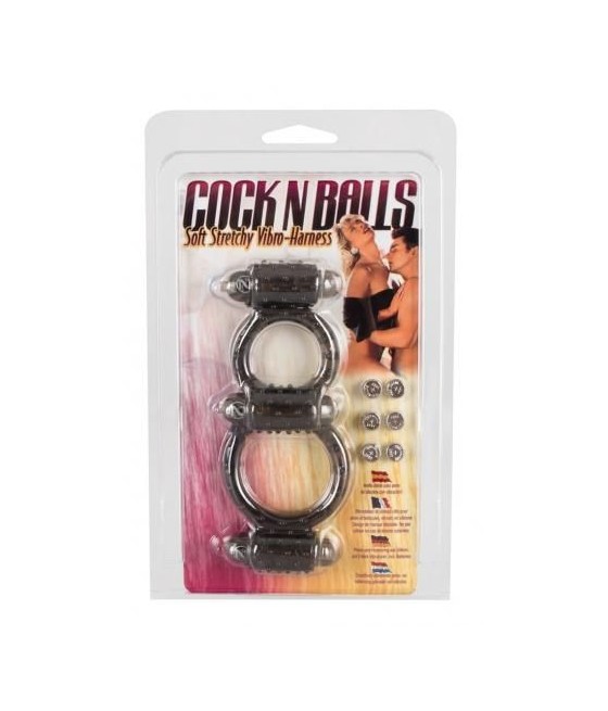 Seven Creations Cock N Balls è un doppio anello per pene e testicoli