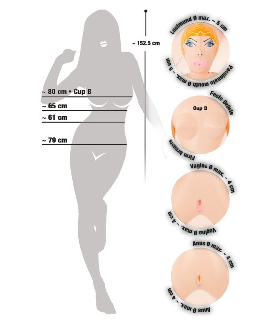 BAMBOLA GONFIABILE "FIRE"