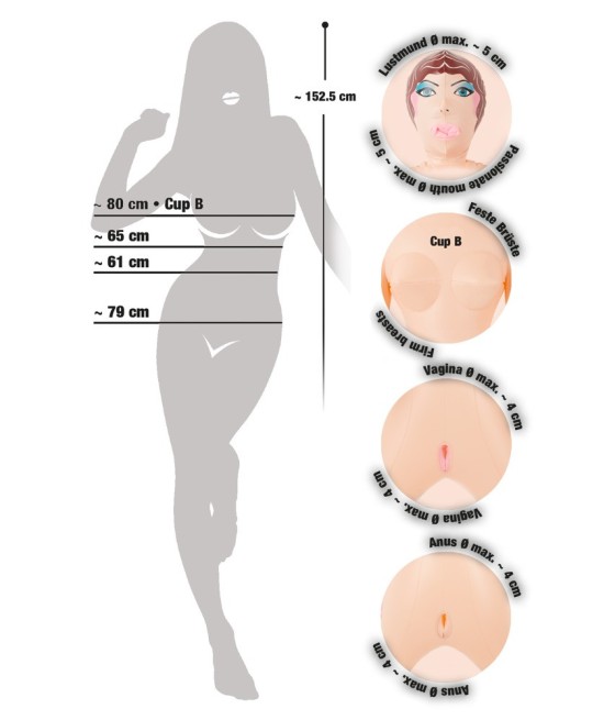 BAMBOLA GONFIABILE "JOANN"