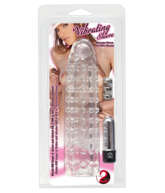 GUAINA FALLICA VIBRANTE CON ESTENSIONE PENE "VIBROPENIS"