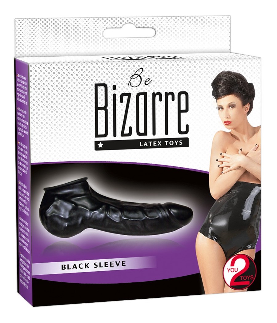 GUAINA FALLICA IN LATEX "BE BIZARRE" NERO